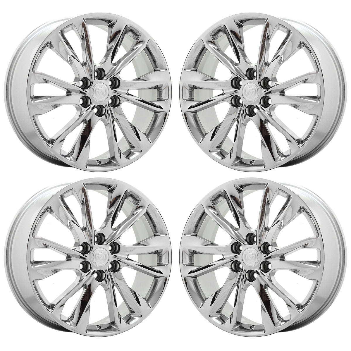 21" Buick Enclave Bright Chrome Wheels Rims Factory OEM set
